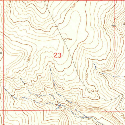 United States Geological Survey Big Foundation Creek, CO (1964, 24000-Scale) digital map