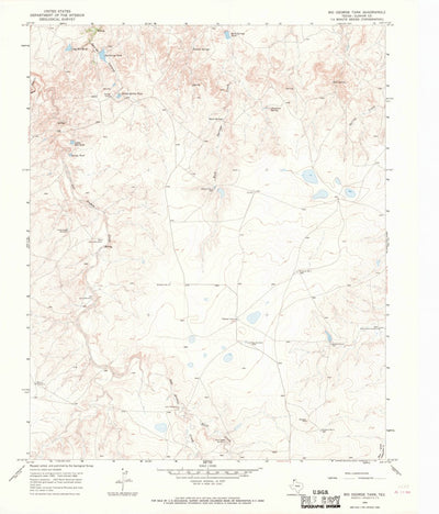 United States Geological Survey Big George Tank, TX (1966, 24000-Scale) digital map