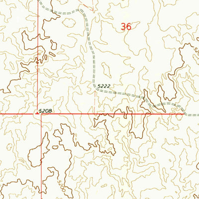 United States Geological Survey Big Grassy Ridge SE, ID (1972, 24000-Scale) digital map