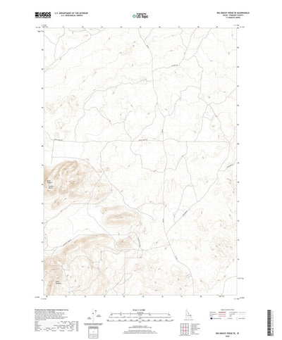 United States Geological Survey Big Grassy Ridge SE, ID (2020, 24000-Scale) digital map