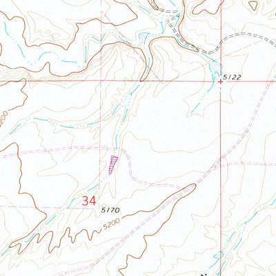 United States Geological Survey Big Gulch, WY (1968, 24000-Scale) digital map