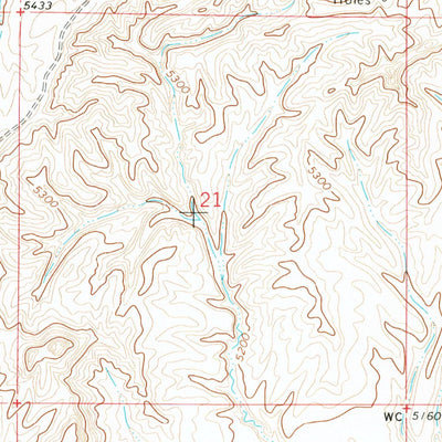 United States Geological Survey Big Gulch, WY (1968, 24000-Scale) digital map