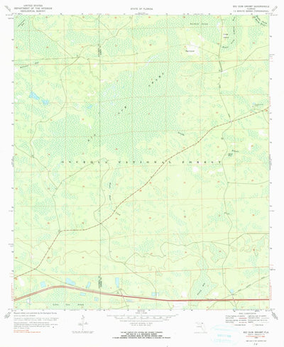 United States Geological Survey Big Gum Swamp, FL (1969, 24000-Scale) digital map