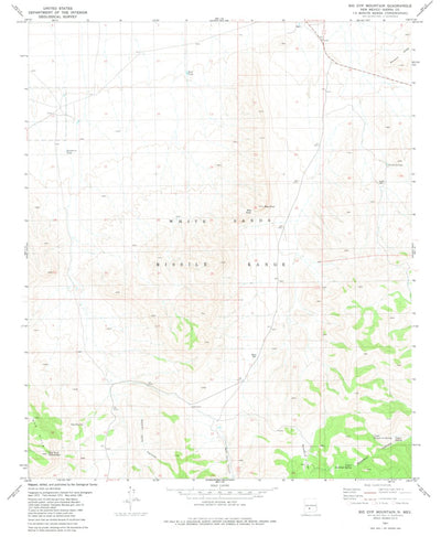 United States Geological Survey Big Gyp Mountain, NM (1981, 24000-Scale) digital map