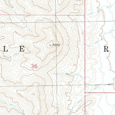 United States Geological Survey Big Gyp Mountain, NM (1981, 24000-Scale) digital map