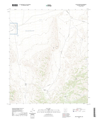 United States Geological Survey Big Gyp Mountain, NM (2023, 24000-Scale) digital map