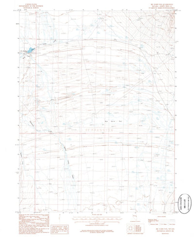 United States Geological Survey Big Hard Pan, NV (1986, 24000-Scale) digital map