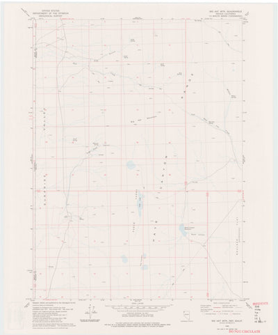 United States Geological Survey Big Hat Mountain, NV-CA (1980, 24000-Scale) digital map
