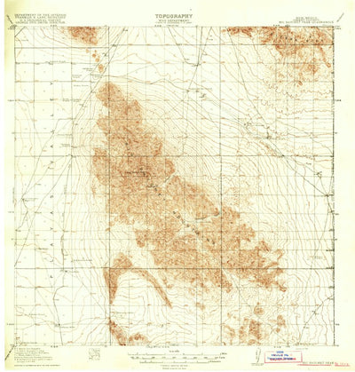 United States Geological Survey Big Hatchet Peak, NM (1918, 62500-Scale) digital map