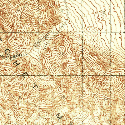 United States Geological Survey Big Hatchet Peak, NM (1918, 62500-Scale) digital map