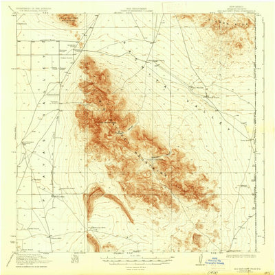 United States Geological Survey Big Hatchet Peak, NM (V3, 1937) digital map