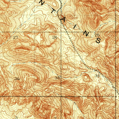 United States Geological Survey Big Hatchet Peak, NM (V3, 1937) digital map
