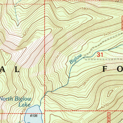 United States Geological Survey Big Hawk Mountain, MT (1994, 24000-Scale) digital map