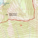 United States Geological Survey Big Hawk Mountain, MT (1994, 24000-Scale) digital map
