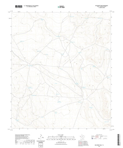 United States Geological Survey Big Heiser Tank, TX (2022, 24000-Scale) digital map