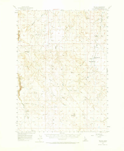 United States Geological Survey Big Hill, ID (1956, 62500-Scale) digital map