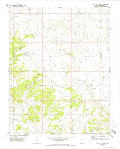 United States Geological Survey Big Hole Canyon, CO (1978, 24000-Scale) digital map