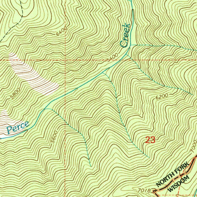 United States Geological Survey Big Hole Pass, ID-MT (1997, 24000-Scale) digital map
