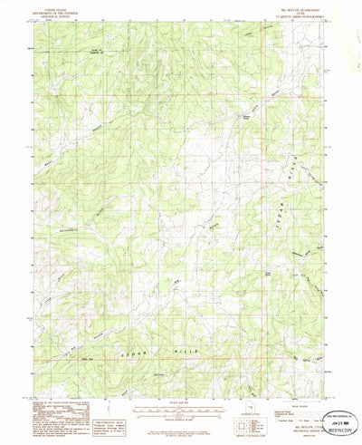 United States Geological Survey Big Hollow, UT (1983, 24000-Scale) digital map