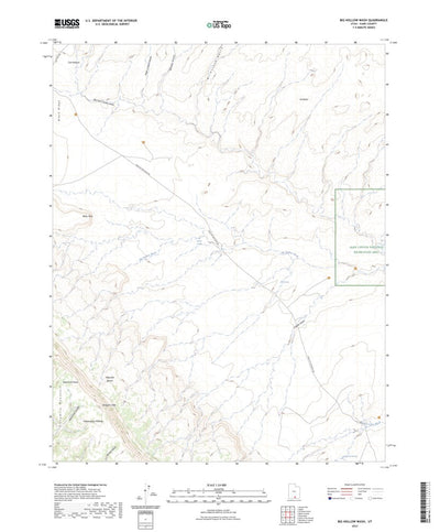 United States Geological Survey Big Hollow Wash, UT (2023, 24000-Scale) digital map