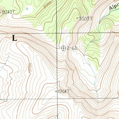 United States Geological Survey Big Horn Mountain, MT (1988, 24000-Scale) digital map