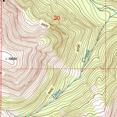 United States Geological Survey Big Horn Mountain, MT (1997, 24000-Scale) digital map