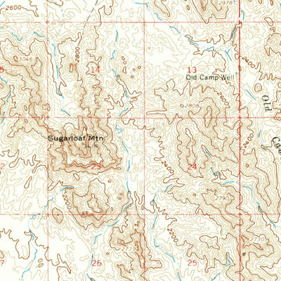 United States Geological Survey Big Horn Mountains, AZ (1961, 62500-Scale) digital map