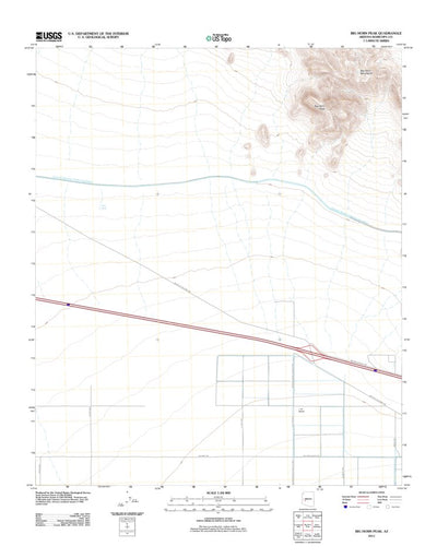 United States Geological Survey Big Horn Peak, AZ (2011, 24000-Scale) digital map