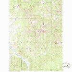 United States Geological Survey Big Horn Peak, MT-WY (1986, 24000-Scale) digital map