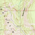 United States Geological Survey Big Horn Peak, MT-WY (1986, 24000-Scale) digital map