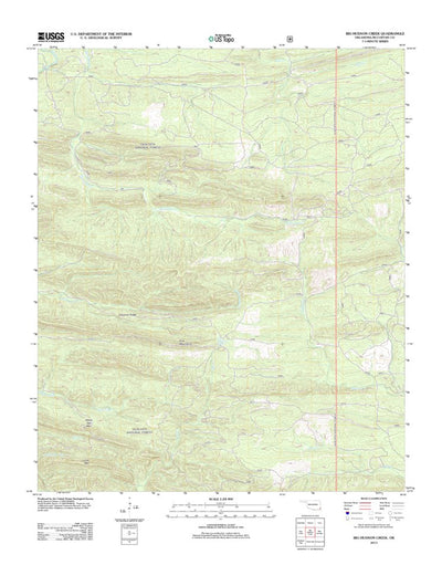 United States Geological Survey Big Hudson Creek, OK (2013, 24000-Scale) digital map