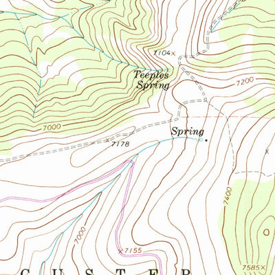 United States Geological Survey Big Ice Cave, MT (1964, 24000-Scale) digital map