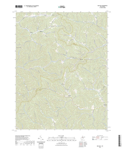 United States Geological Survey Big Isaac, WV (2023, 24000-Scale) digital map