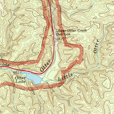 United States Geological Survey Big Island, VA (1965, 24000-Scale) digital map