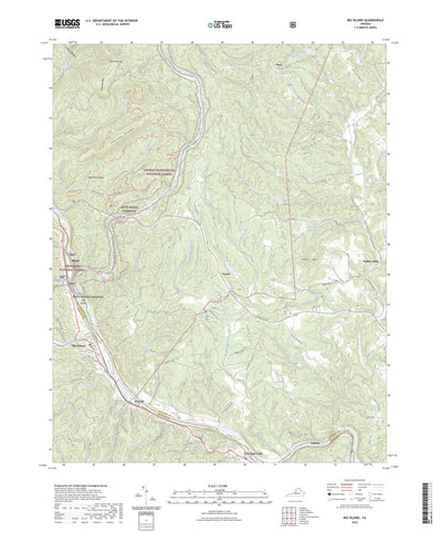 United States Geological Survey Big Island, VA (2022, 24000-Scale) digital map