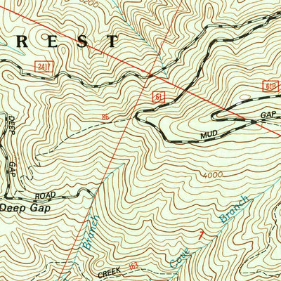 United States Geological Survey Big Junction, TN-NC (2003, 24000-Scale) digital map