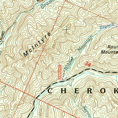 United States Geological Survey Big Junction, TN-NC (2003, 24000-Scale) digital map