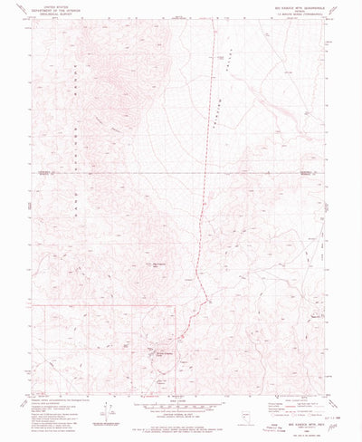 United States Geological Survey Big Kasock Mountain, NV (1980, 24000-Scale) digital map