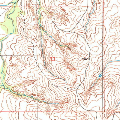 United States Geological Survey Big Kiowa Creek, OK (1987, 24000-Scale) digital map