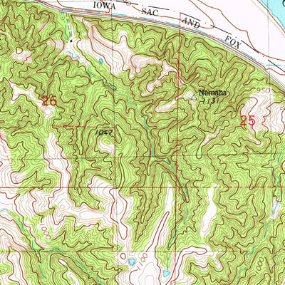 United States Geological Survey Big Lake, MO-NE-KS (1981, 24000-Scale) digital map