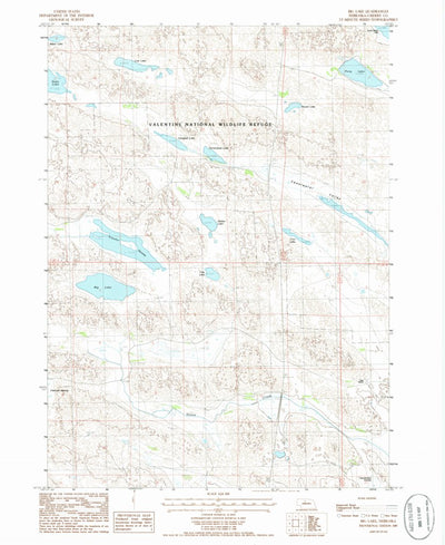 United States Geological Survey Big Lake, NE (1985, 24000-Scale) digital map