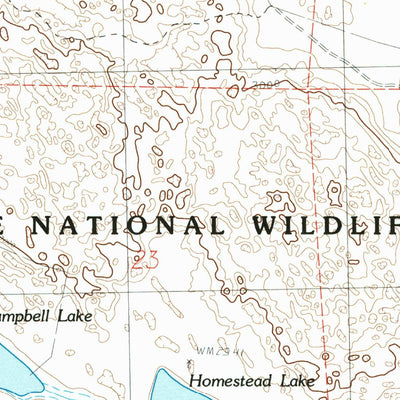 United States Geological Survey Big Lake, NE (1985, 24000-Scale) digital map