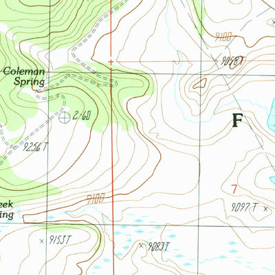 United States Geological Survey Big Lake North, AZ (1991, 24000-Scale) digital map