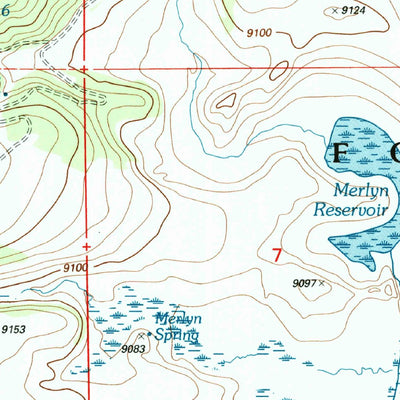 United States Geological Survey Big Lake North, AZ (1997, 24000-Scale) digital map