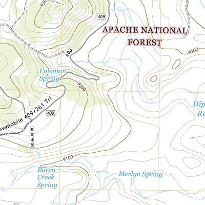 United States Geological Survey Big Lake North, AZ (2021, 24000-Scale) digital map