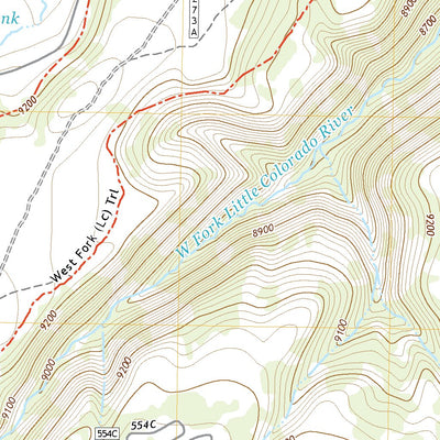 United States Geological Survey Big Lake North, AZ (2021, 24000-Scale) digital map