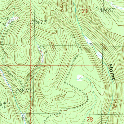 United States Geological Survey Big Lake South, AZ (1991, 24000-Scale) digital map