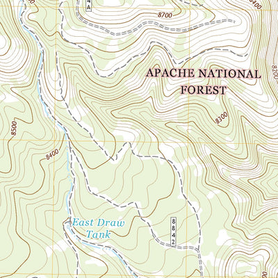 United States Geological Survey Big Lake South, AZ (2021, 24000-Scale) digital map
