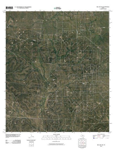 United States Geological Survey Big Lake SW, TX (2010, 24000-Scale) digital map