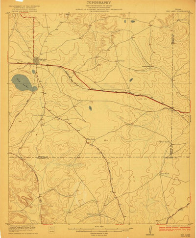 United States Geological Survey Big Lake, TX (1922, 62500-Scale) digital map